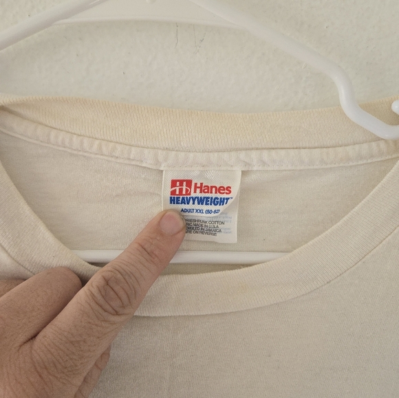 Vintage Hanes Heavyweight Humans-I-Tees T Shirt Mens Size XL Peace Sign Colorful - Picture 5 of 9